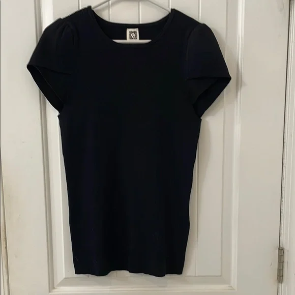 Anne Klein OX Classic Black Women's Top NWT - Picture 1 of 7